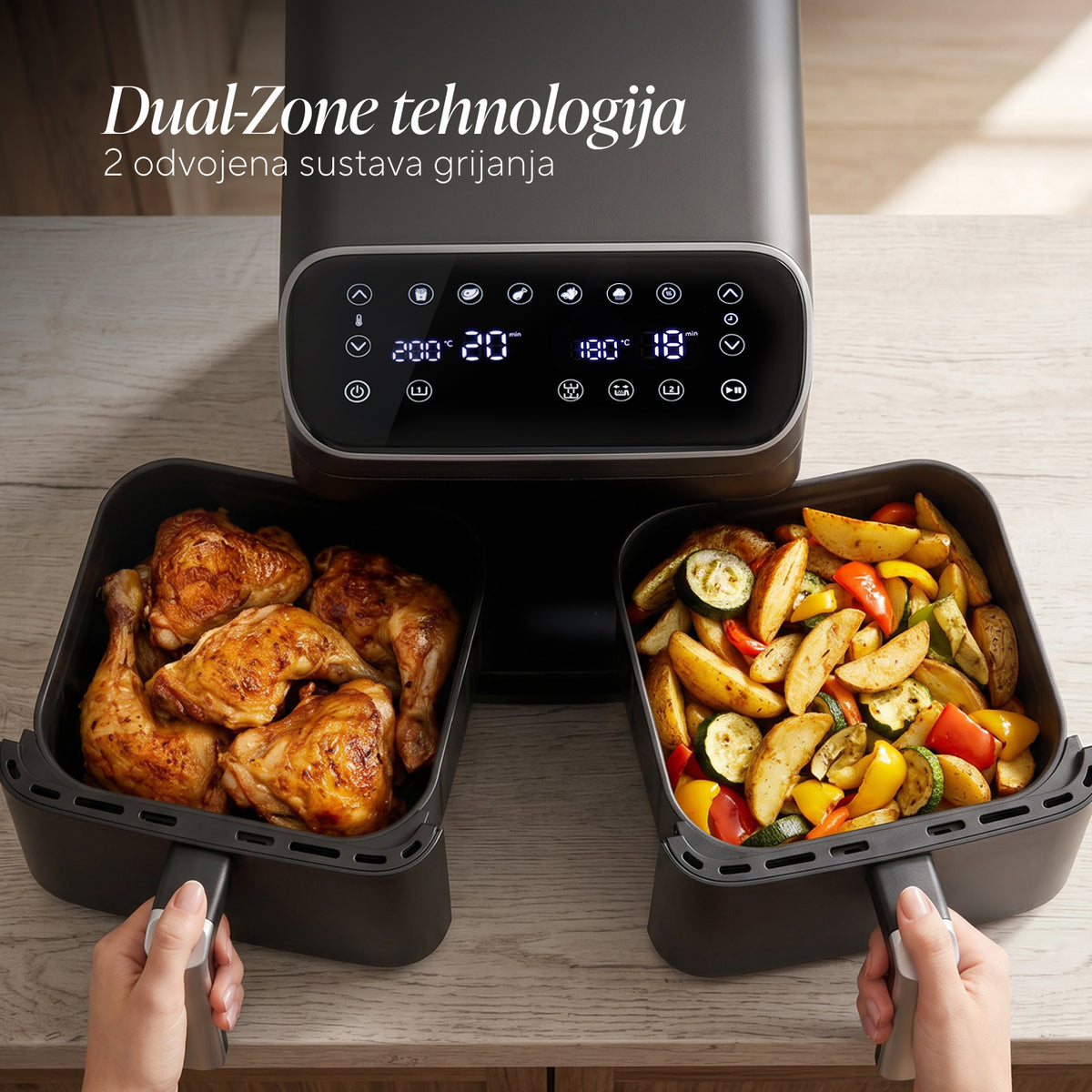 Smart-Sync finishes both baskets together