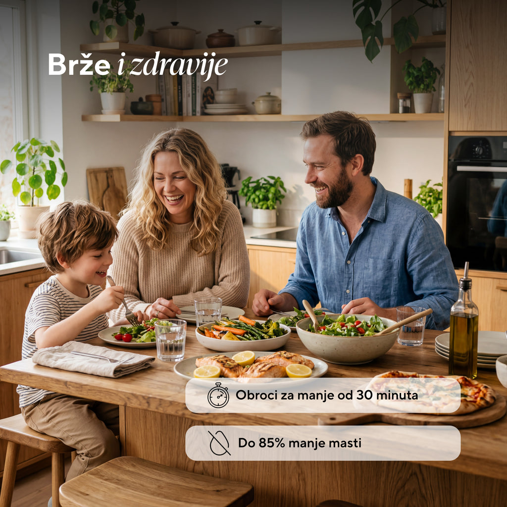 Crispy food with less fat