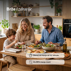 Crispy food with less fat