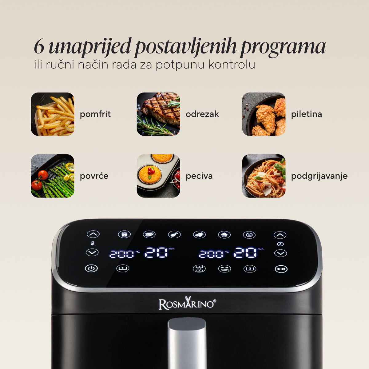 DuoStack air fryer detail
