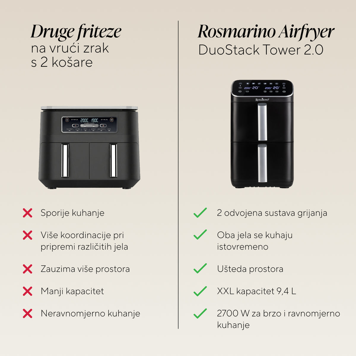 DuoStack air fryer detail