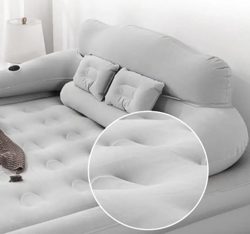 Detachable backrest and soft flocked surface