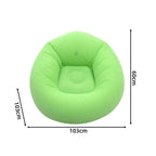 Inflatable lazy chair in green